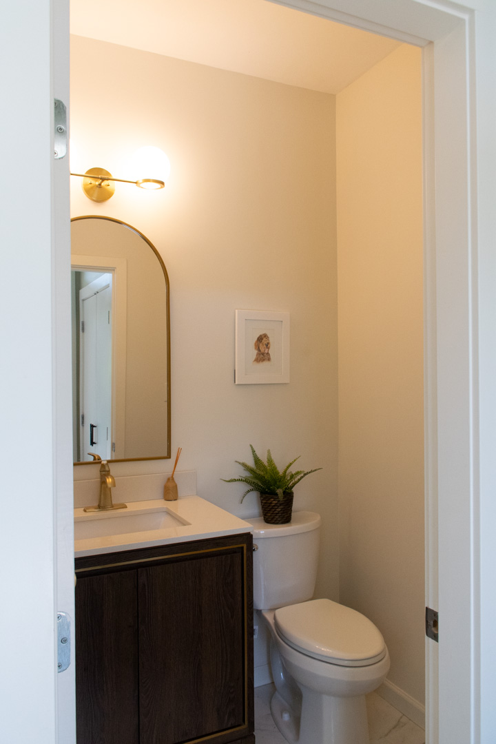 Powder room on main level